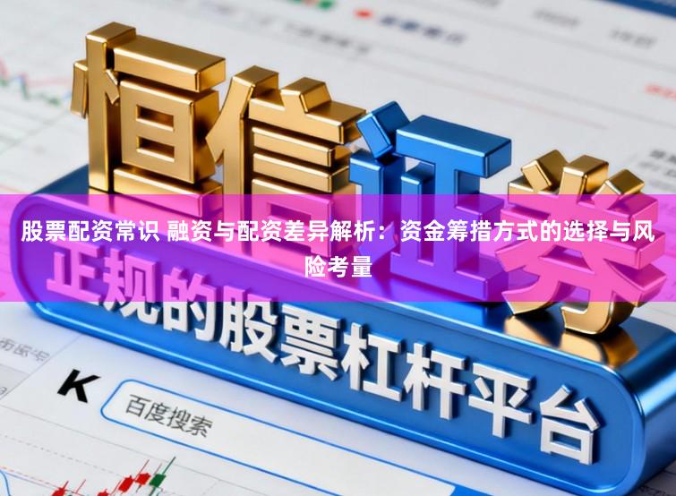 股票配资常识 融资与配资差异解析：资金筹措方式的选择与风险考量