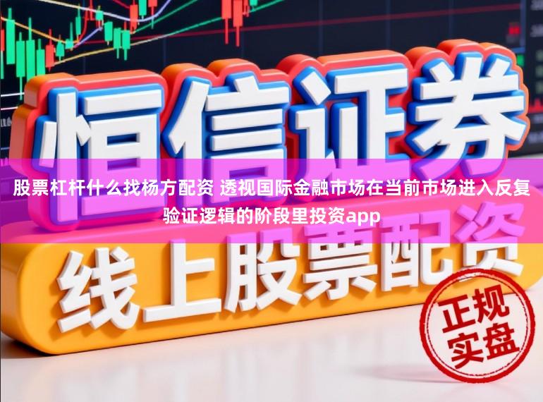 股票杠杆什么找杨方配资 透视国际金融市场在当前市场进入反复验证逻辑的阶段里投资app